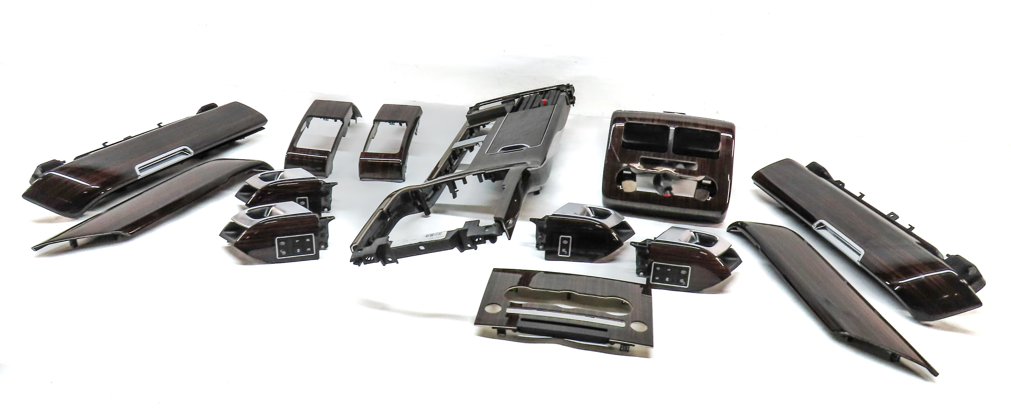 16 LAND RANGE ROVER (L405) INTERIOR DASH CONSOLE DOOR HANDLE TRIM SET (MORZINE) — exact item pictured